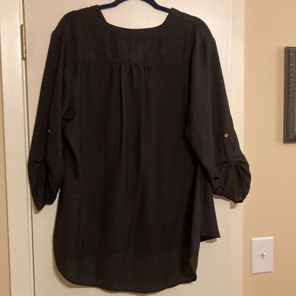 Rue black with button details shirt - Picture 4 of 4